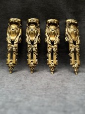 Lot X4 Ornement Bronze Mobilier Meuble Napoleon III