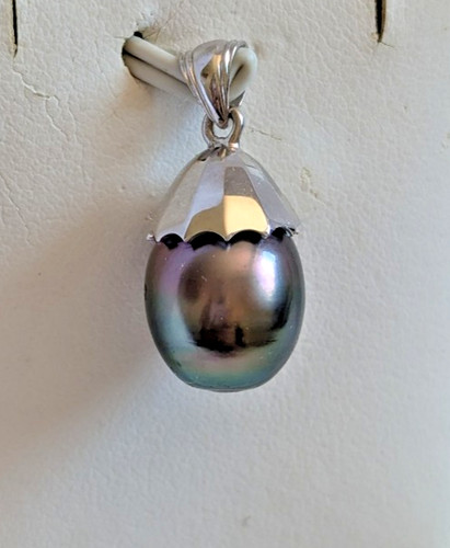 Pendentif perle tahiti - de,