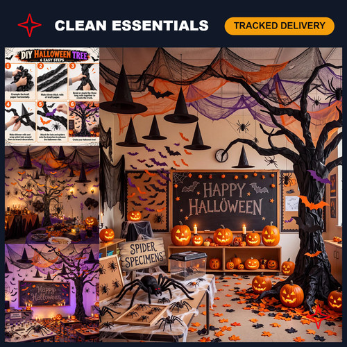167 pcs halloween decorations - 167,