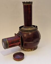 Magic lantern or lampascope red and gold, circa 1850-60