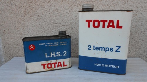 Anciens bidons huile total - total, /