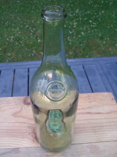 Bouteille verre ancien - verre,