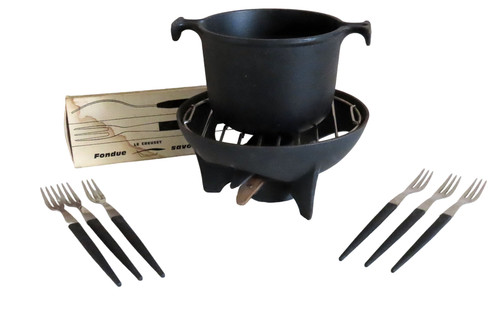 Creuset service fondue - creuset,