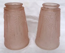 PAIRE de TULIPES en VERRE