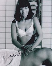 RARE  JEANNE ROLAND 007 JAMES BOND AUTOGRAPH AS 007'S MASSEUSE IN YOLT 1967