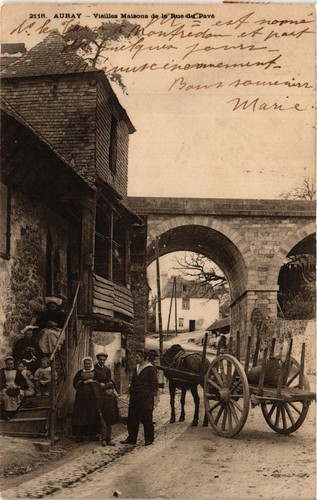 Cpa auray vieilles maisons - cpa,