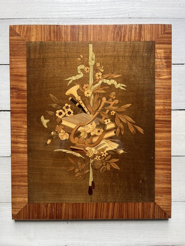 Panneau marqueterie bois - marqueterie,