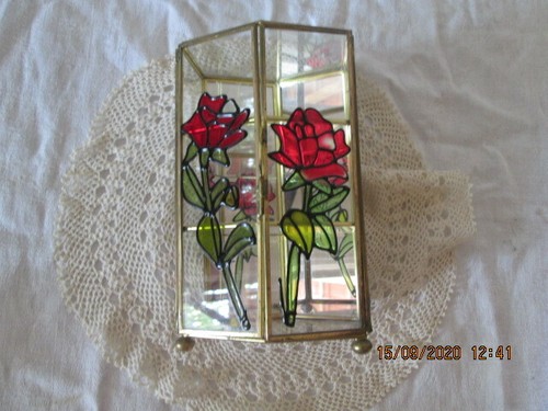 Vitrine miniature verre miroir - vitrine,