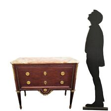 Krieger, stamped mahogany chest of drawers, 19th century