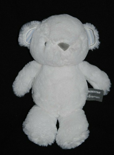Doudou peluche ours - , blanc