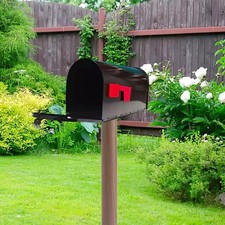 Boîte aux lettres en métal à monter sur poteau, maisonnette de jardin,