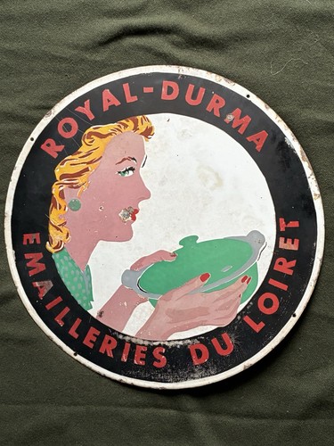 Plaque émaillée ancienne - émaillée,