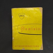 Libretto Betriebsanleitung Lancia Flaminia in German, 1960. repaired pages