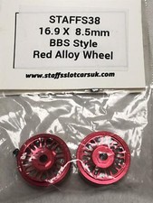 Roues En Aluminium Style BBS Rouge 16.9x8.5mm STAFFS38