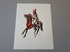 affiche : cuirassier du 5ème régiment sous le Premier Empire