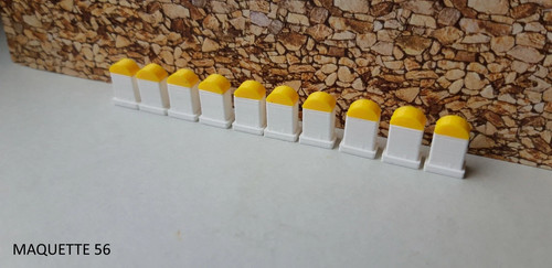 Lot 10 bornes - 1/43,