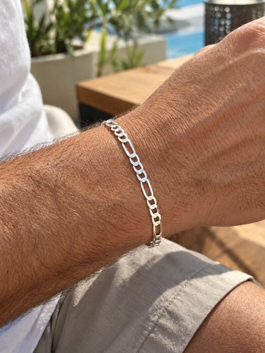 Bracelet maille figaro - , en