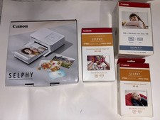 Canon SELPHY CP1500 Wireless Compact Photo Printer Black w/ RP-108 Ink/Paper Set