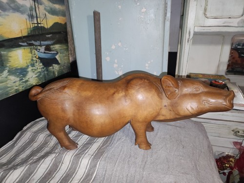 Grande sculpture cochon - sculpture,