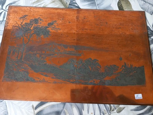 Ancienne plaque gravure - ancienne, de
