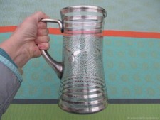 Antique Art Nouveau Silver Inlaid Water Carafe »