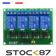 5349# 1 à 5 pcs  Carte 4 relais 5V Arduino  - fabriqué en France