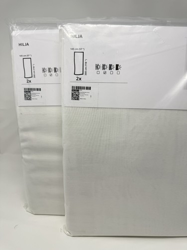 Ikea hilja curtains - hilja, white