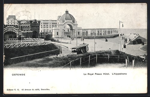 Carte postale ostende hôtel - postale, ostende,