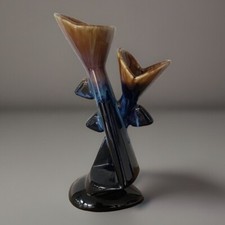 Vallauris Ceramic Double Vase 1960s Numbered France