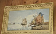 tableau ancien marine Marcel