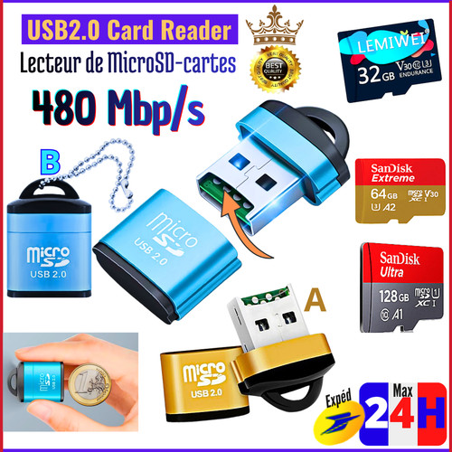 Mini lecteur cartes - mini,