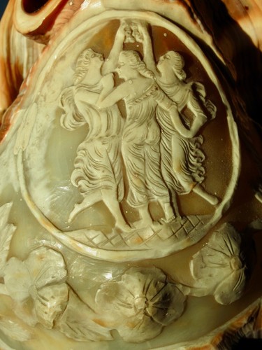 Cameo shell lamp lampe camée - lamp,