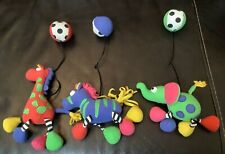 Vintage Tiny Love Symphony Mobile Replacement Animals Elephant, Giraffe & Zebra