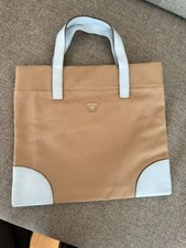 Sac En Toile Et Cuir Prada