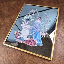 Miroir sérigraphié vintage