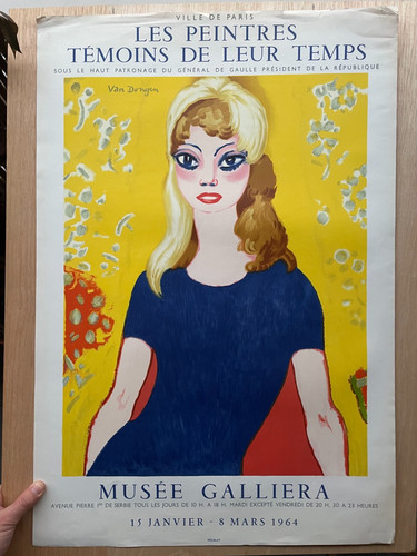 Affiche exposition kees van - affiche, d'exposition