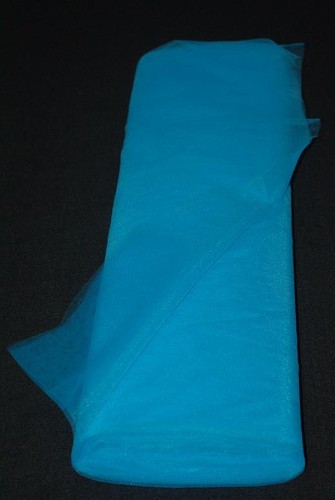 Tulle souple non feu turquoise - tulle,