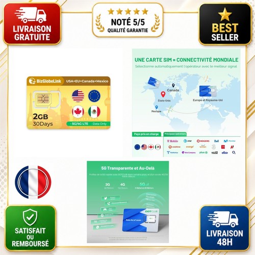 Carte sim voyage - carte, 2