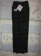 VÊTEMENT VINTAGE POUR ENFANT - *** PANTALON EN VELOURS VERT *** - TAILLE 6 ANS