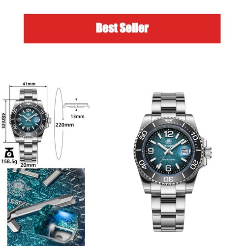 Montre plongée homme 41mm - plongée,