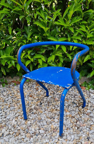 Ancienne chaise ecoliers - chaise,