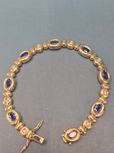 Bracelet jaune 750 1000 - or,