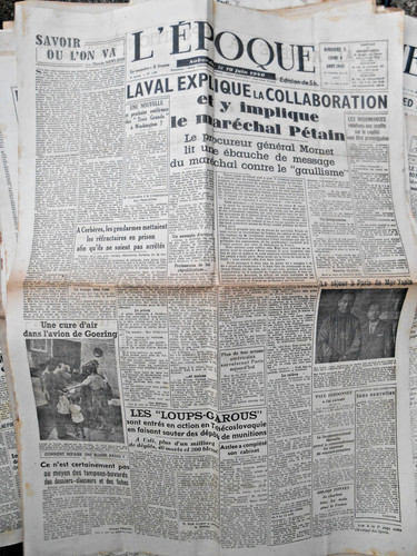 Journal ancien époque 6 - l'époque, 5