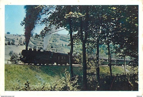 Carte postale trains - -,