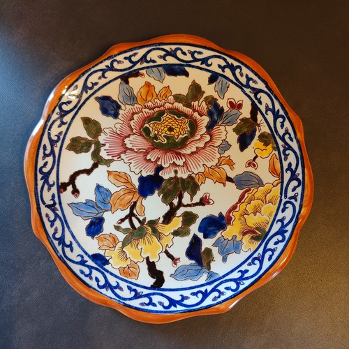 Assiette dessert pivoines - assiette,
