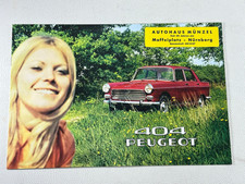 Peugeot 404 Brochure 1970 55 B 14450 -9/69 PP153 D