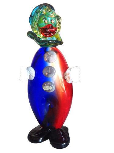 Statue clown verre de - clown,