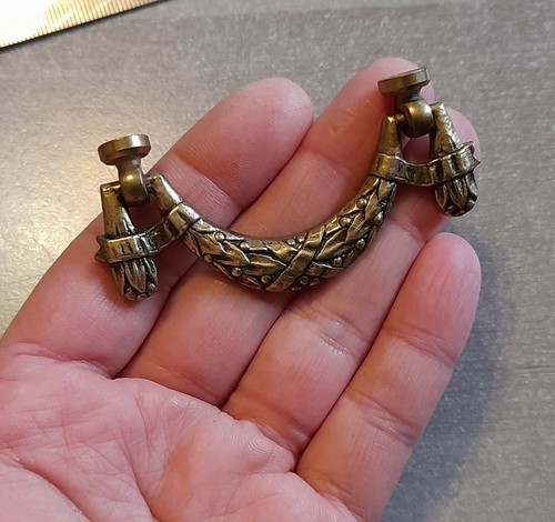 Old bronze furniture pendant - furniture,
