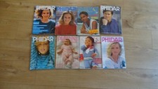 COUTURE LOT 8 REVUE MAGAZINE PHILDAR MAILLES LAYETTE LAINE TRICOT ANNEES 80