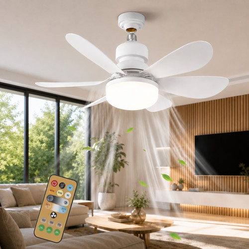 Ventilateur plafond e27 led - plafond,